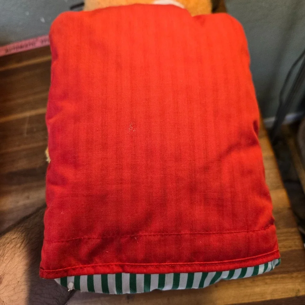 Garfield plush Christmas Santa Hat Pillow vintage Dakin 9